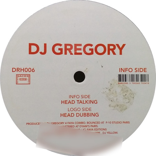 Vinilo Maxi - Dj Gregory - Head Talking 2005 Francia