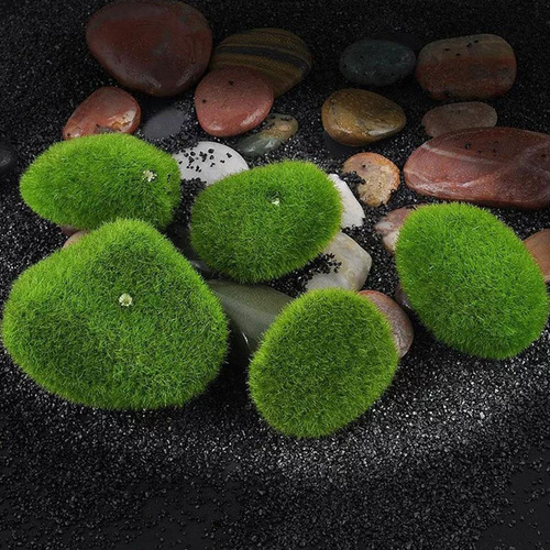 5 Micropaisajes Con Piedras De Musgo Simuladas Para Decoraci