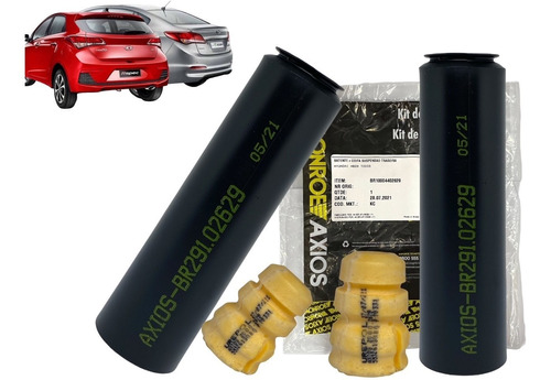 Kit Batente Traseiro Hb20 Hatch Sedan 2012 A 2020 - Axios