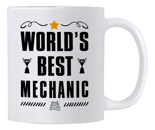 Regalos Mecánicos. Taza De Café Worlds Best Mechanic 11o