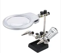 Comprar Lupa Grande Con Luz Led Con Base Jumbo Helping Hands
