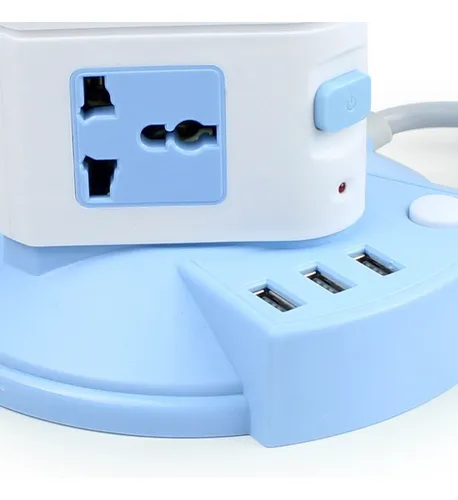 Multitoma Corriente Torre Vertical 4 Pisos 2 Puertos Usb