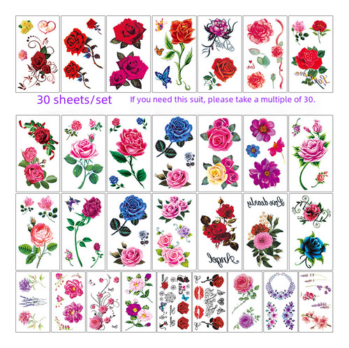 Color Flower D Package, Please Take 30 Photos - 60*105mm -