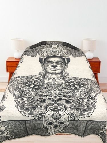 Colcha Frida Kahlo Catrina