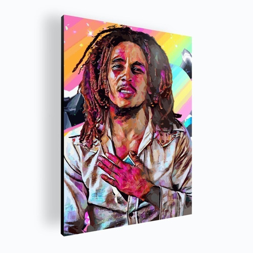 Cuadro Decorativo Mural Poster Bob Marley 60x84 Mdf