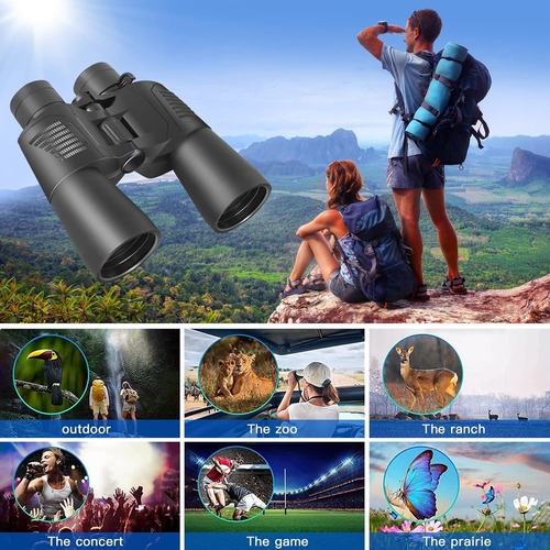 Zoom Binoculars For Adults,10-24x50 Binoculars With Smartpho
