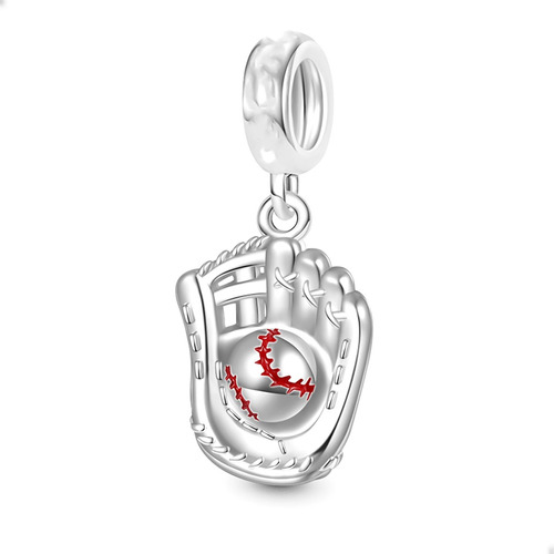 Charm Colgante Plata Leys925 Monopla Y Pelota De Beisbol