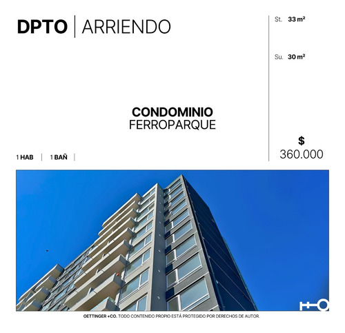 Departamento En Arriendo - Condominio Ferroparque