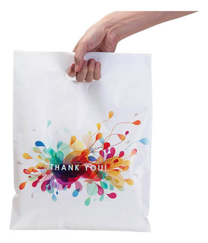 Thank You Bags For Business With Handles 12x15 (100 Count, W