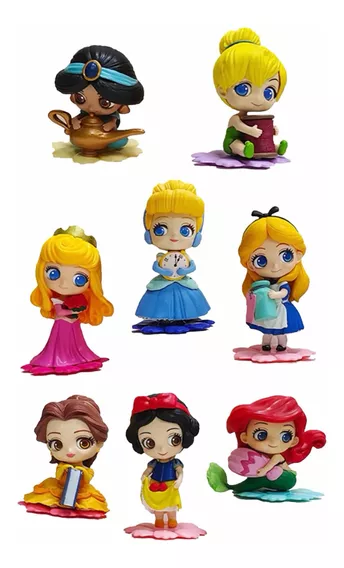 Disney Princesa Colección De 8 Princesas Para Decorar
