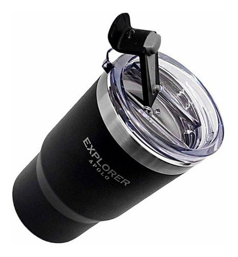 Imagen 6 de 10 de Vaso Apolo Termico Aluminio Con Tapa Bebida Caliente Y Frio