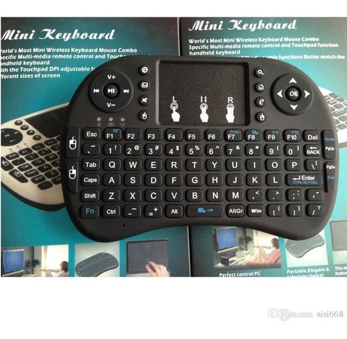 Mini Teclado Inalambrico Led Retroiluminado Smart Tv Android