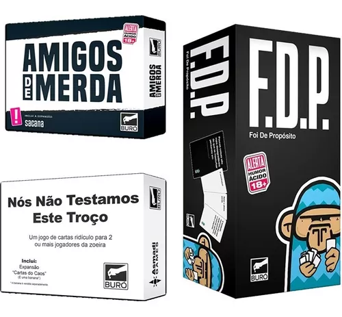 Nós Não Testamos Esse Troço - Jogo de Cartas - Buró Jogos (Em