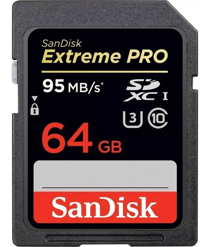Tarjeta De Memoria Sd Sandisk Extreme Pro 64gb 4k U3
