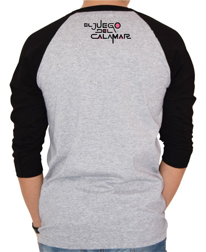 Playera Raglan 3/4 Para Hombre -- El Juego Del Calamar 01