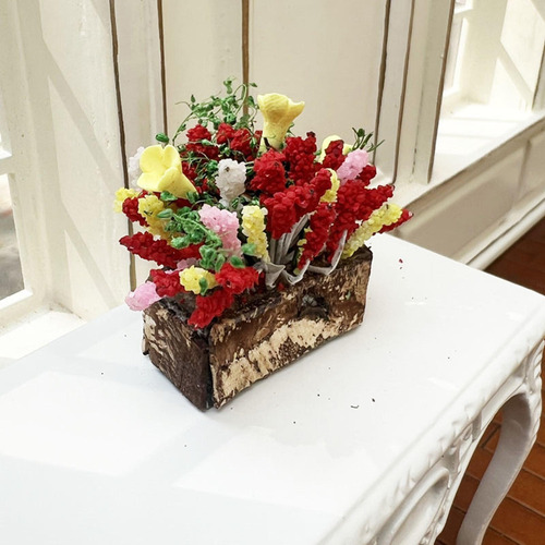 Mini Maceta Con Forma De Ramo De Flores Diminuto Para