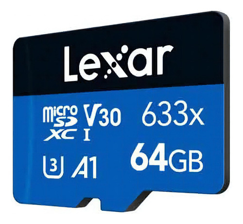 Memoria Microsdxc Lexar 64gb 633 Uhs-i Clase 10 C/adaptador