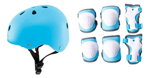 Set De Protección Yvolution Con Casco, Muñequeras Y Coderas