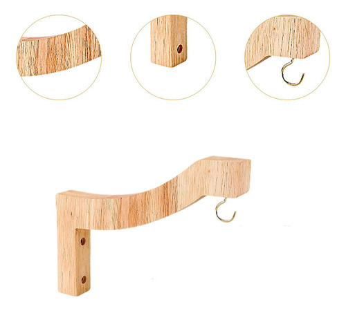 Colgador De , Soporte Compacto De Madera Para Colgantes,