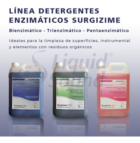 Detergente Enzimático Surgizime O3 Bidón X 5 Lts