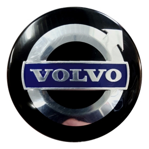 Centro Llanta Para Volvo S60 V60 64mm Negro Original 3546923