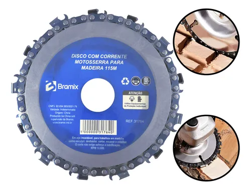 comprar Disco Corrente Motosserra Corte Desbaste P\u002F Madeira 115mm 
