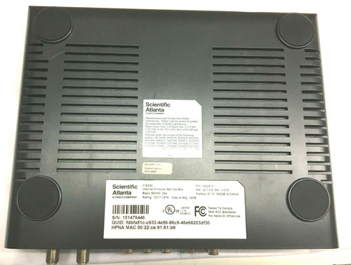 Cisco High Definition Iptv Set - Top 4027518 Cis330 Nib Aac