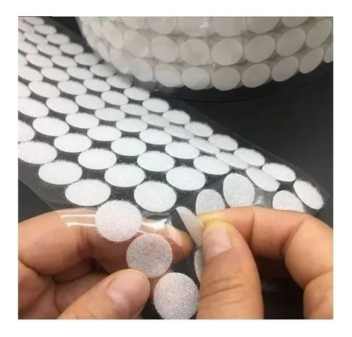 Velcro 500 Pares Blanco Puntos Autoadhesivos 10mm Mayoreo