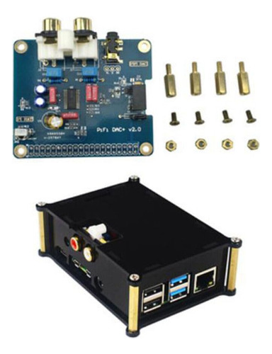 Placa de áudio analógica Hifi Dac Placa de som de expansão I2s compatível com Raspberry 4b/3b