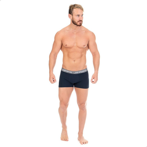 Imagen 4 de 10 de Paquete De 3 Boxers Para Hombre Opps Jeans Algodón Lycra