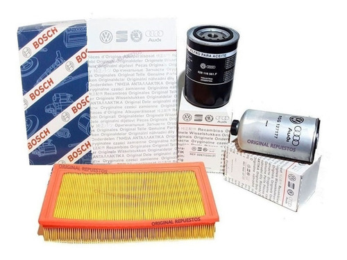 Kit Filtros Aire Aceite Gasoil Original Vw Gol 1.9 Diesel