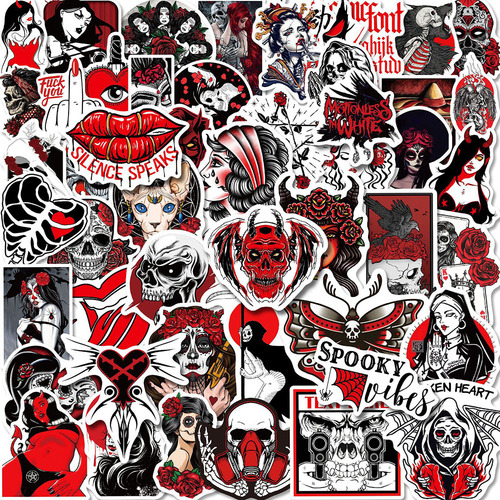 Adesivos De Grafite Gótico De Terror Punk Para Crianças 10/3