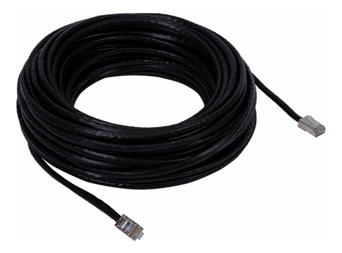 Cabo De Rede Pacht Cord 15m Ethernet Rj45 Cat6 Preto 15 Mt