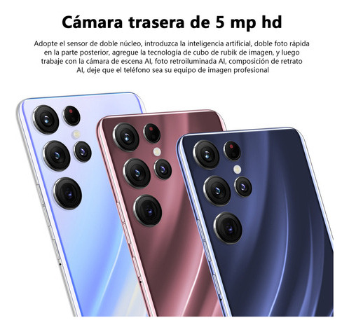 Teléfono Inteligente Android Barato S22 Ultra Pro 6.52 Pulga