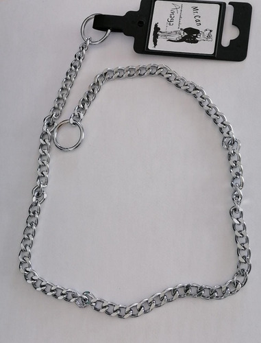 Collar Castigo Holandés Mr Can 65cm-2.5mm Eslabón Plano Color Acero Cromado Tamaño Del Collar 65cm X 2.5mm