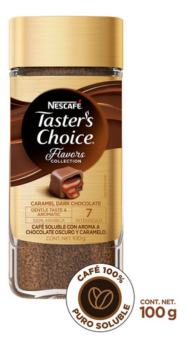 Café soluble Taster's Choice Flavors caramel dark chocolate 100g