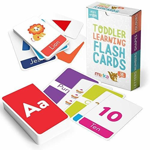 Merka Tarjetas Educativas Para Niños Pequeños - Aprenda Le