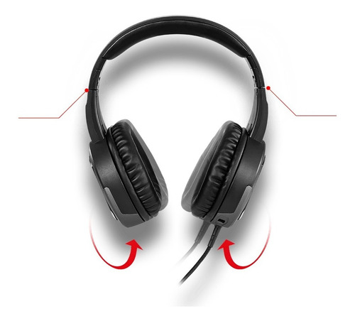Imagen 4 de 9 de Auricular Gamer Msi Gh30 Mic Immerse Gaming Pc Playstation 4