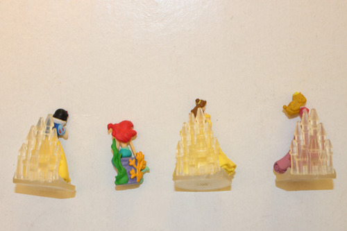 2009 Lote 4 Figuras Princesas Disney Marca Tomy Ariel Aurora (Usado)