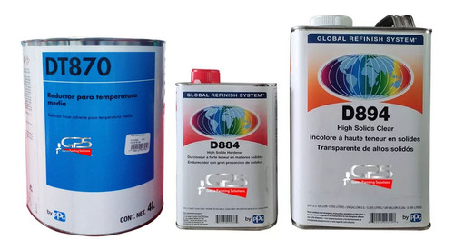 Kit D894 Ppg Transparente Altos Solidos Con Catalizador D884