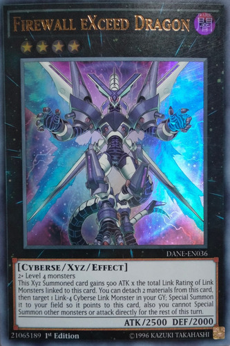 Yugioh! Firewall Exceed Dragon Ultra Rare Dane-en036