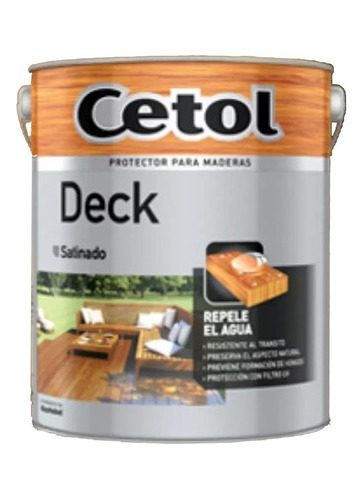 Cetol Deck 10 Lts - Proteccion Para Pisos Deck Pintumm