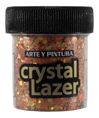 Escarchas Glitter Crystal Cobre X3 Unids