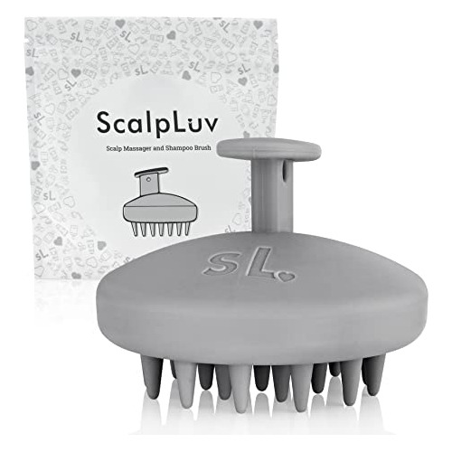 Scalpluv  Scalp Masajeador Cepillo De Pelo, 3 En 1 Vqshh