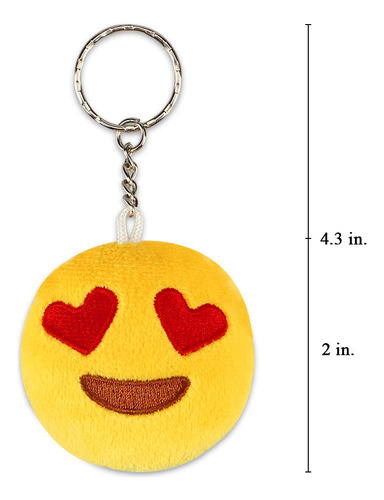 Llavero Party Favors Dreampark Con Emoticonos, Paquete De 10