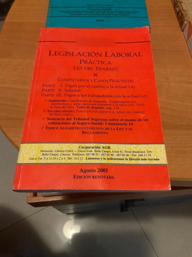 Libro De Legislación Laboral Práctica /ley Del Trabajo Garay