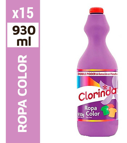 Quitamancha Ropa Color Y Blanca Clorinda 930 Ml(3uni)super