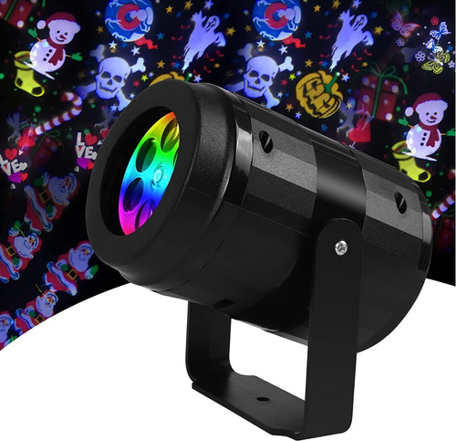 Mini Proyector Led Luces Fiestas Varios Diseños Navidad