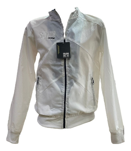 Campera Sin Abrigo Nylon Impermeable Deportiva Urbana Sólido