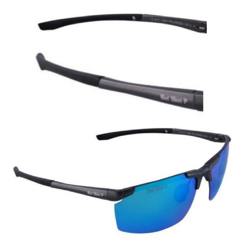 Anteojos Económicos De Protección, Mxxch-003, Unisex, Polari Color Azul